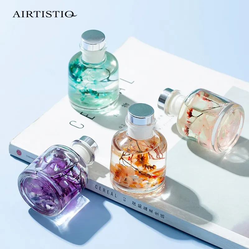 Diffuseur à roseaux luxe glas met droogbloemen lavande 100 ml