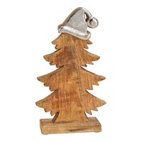 Christmas tree made of mango wood with metal cap brown (W / H / D) 20x35x6cm