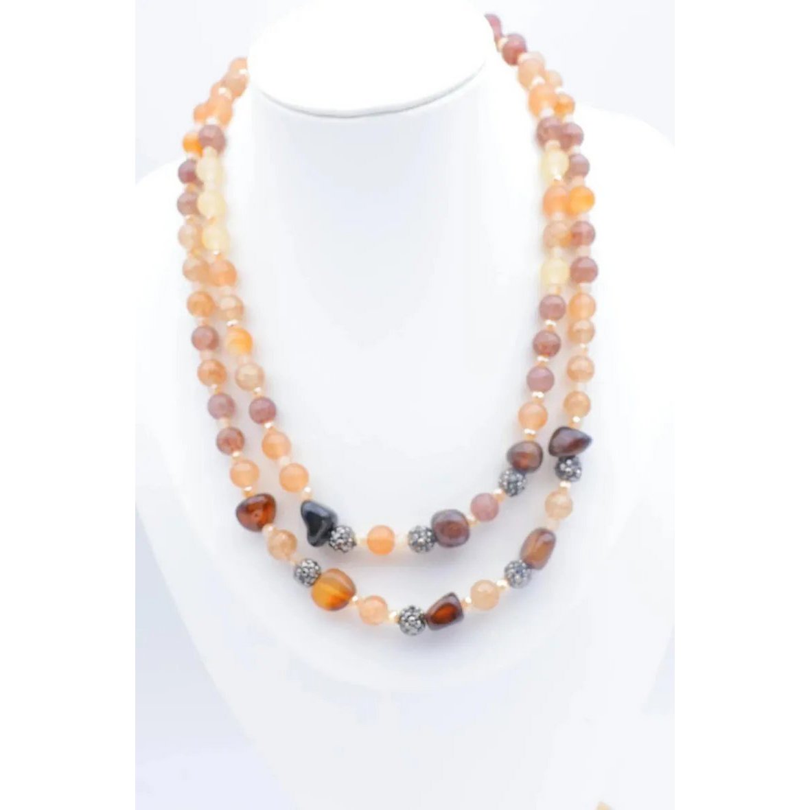 Collier sautoir fantaisie pierre