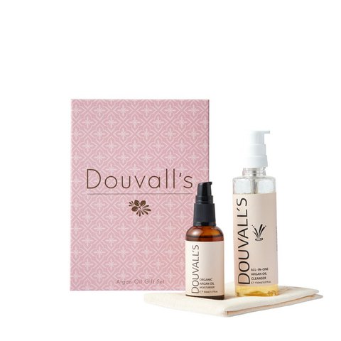 Luxuriöses Argan-Geschenkset mit 150 ml Argan-Reiniger und 50 ml erstem kaltgepresstem Bio-Arganöl
