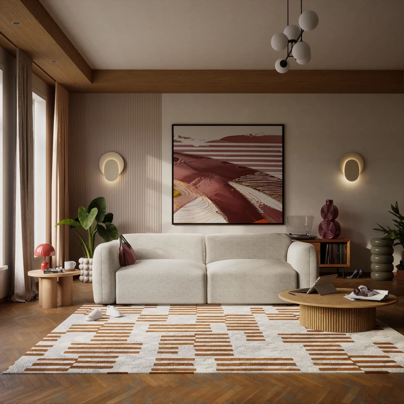 3-Seater Sofa Bed NORREBRO - Beige