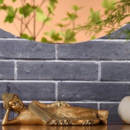 Reclining Buddha Statue - Zen and Feng Shui Decoration - Lucky Object - Zen Gift Idea