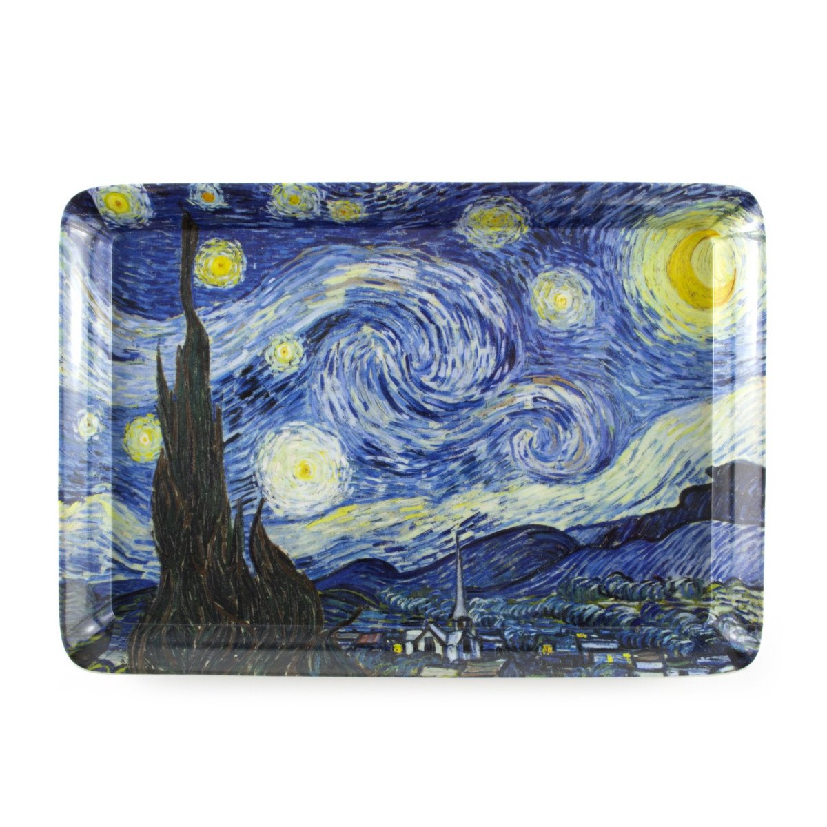 Plateau de service Mini, 21 x 14 cm, Van Gogh, Starry Night