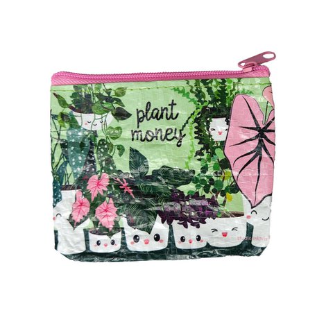 Mini portemonnee Plant money van gerecycled plastic