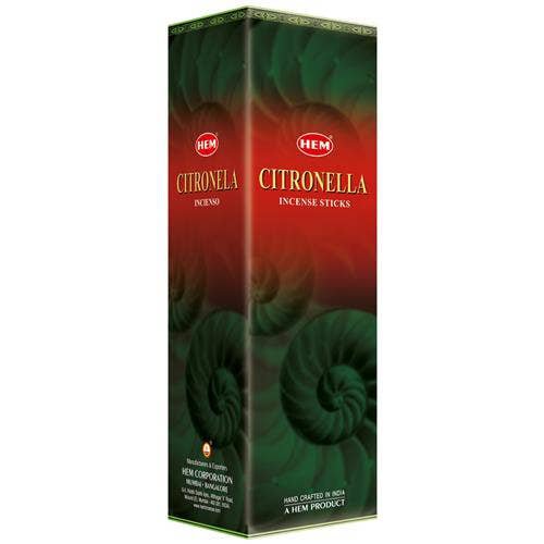 Hem Citronella Square (25 X 8 Sticks)
