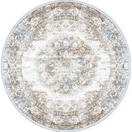 Teppich Viola Round Taupe ø120 cm