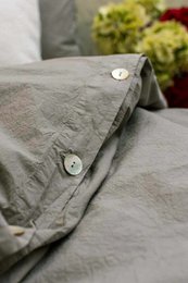 Completo biancheria da letto in percalle Casual Ardesia
