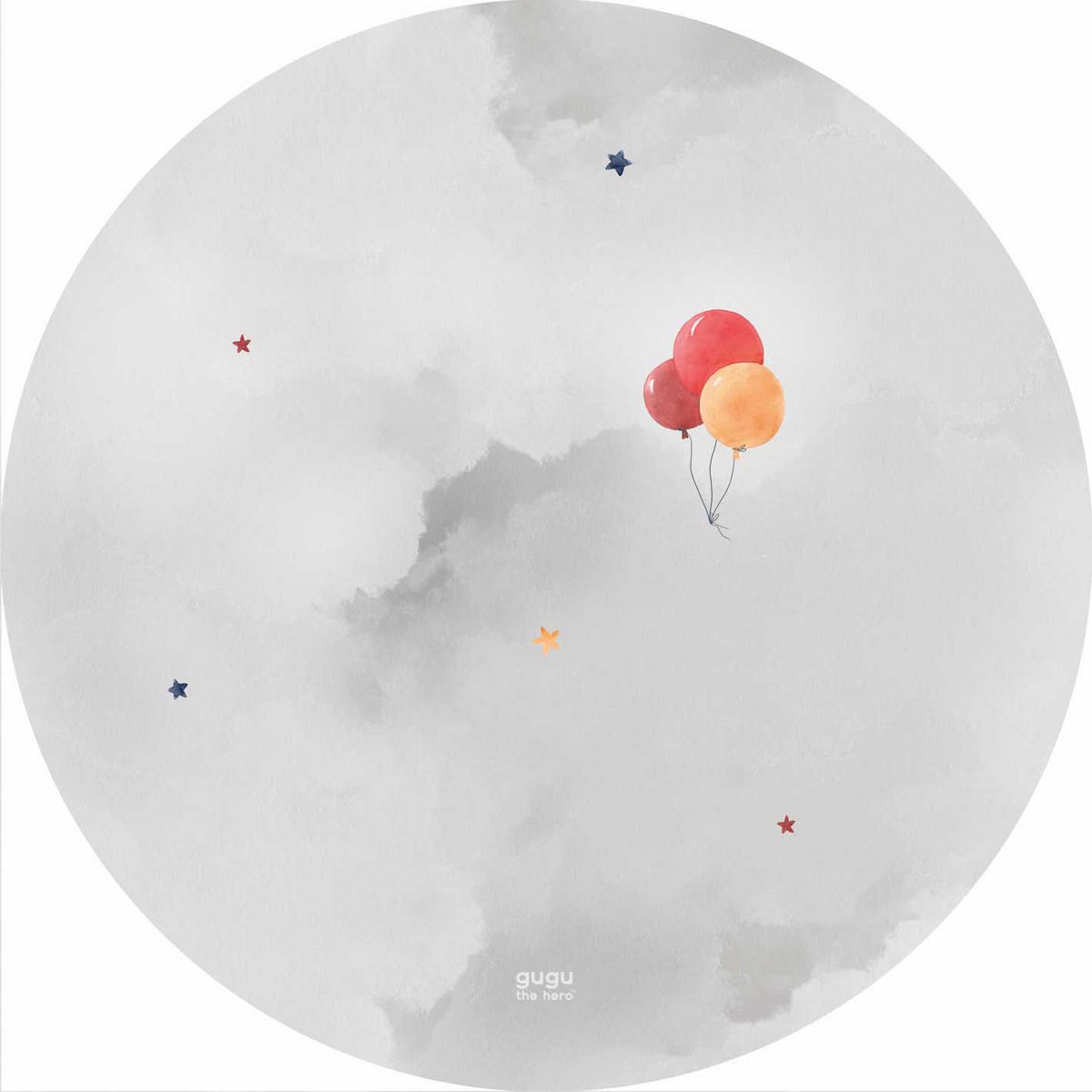 Natural rubber mat Prime Baloon Dream circle