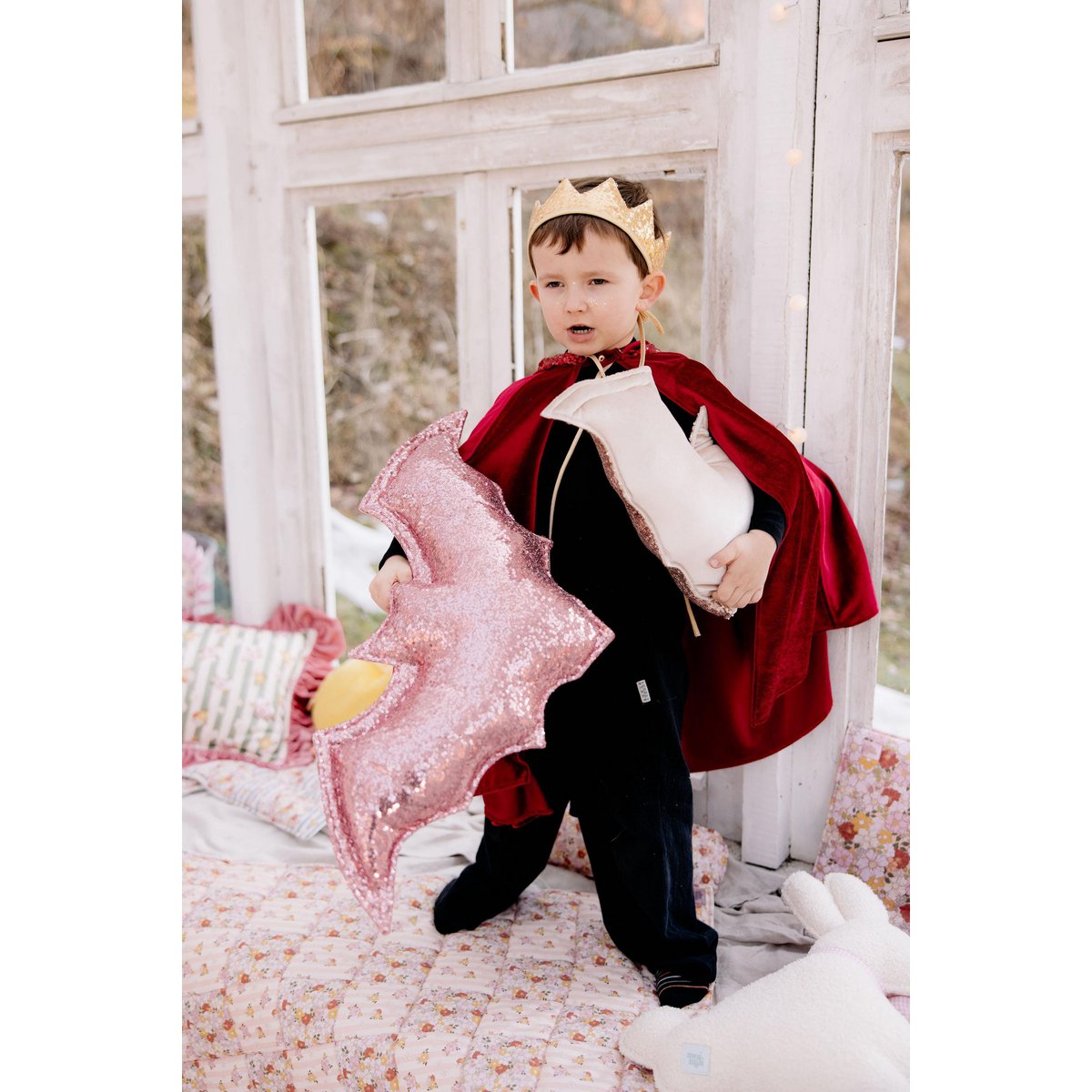Almohada de murciélago rosa de Halloween, decoración divertida del hogar, cojín de murciélago para habitación de niñas, decoración de la sala de Halloween, cojín de bate de lentejuelas, regalo para niña