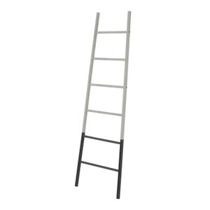 ESCALERA 55/40X3X169 METAAL NEGRO/MADERA GRIS DECAPADO TH1327700