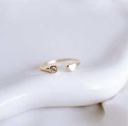 Lovebound  MAMA Ring Zirkonia Herz Stein