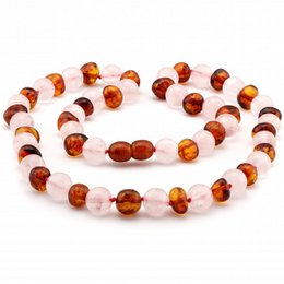Collar Barroque Baltic Amber & Rose Quartz 2