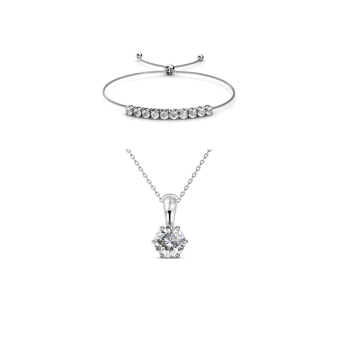 Set di pietre di nascita Crystal Mia - Argento e cristallo