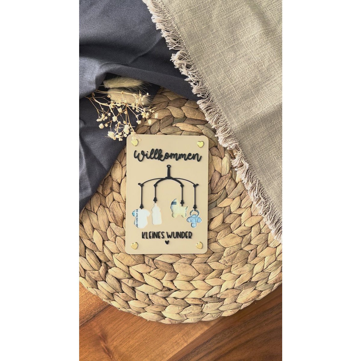 Money gift for the birth - money gift card baby - creative gift idea for new parents baby mobile
