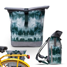 Kombination af cykelpose / rygsækbagageholder - Pinos