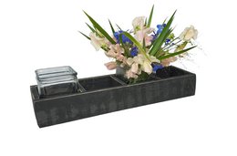 candle hold black berlin plain half high 4