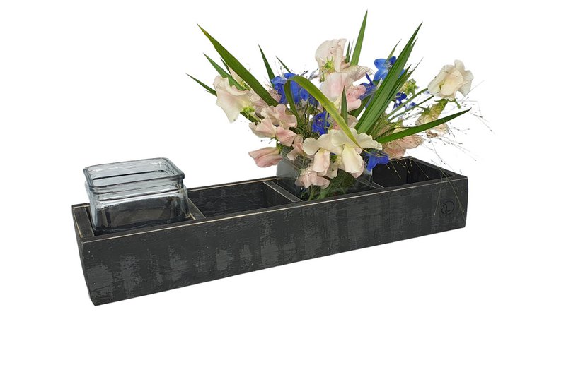 candle hold black berlin plain half high 4