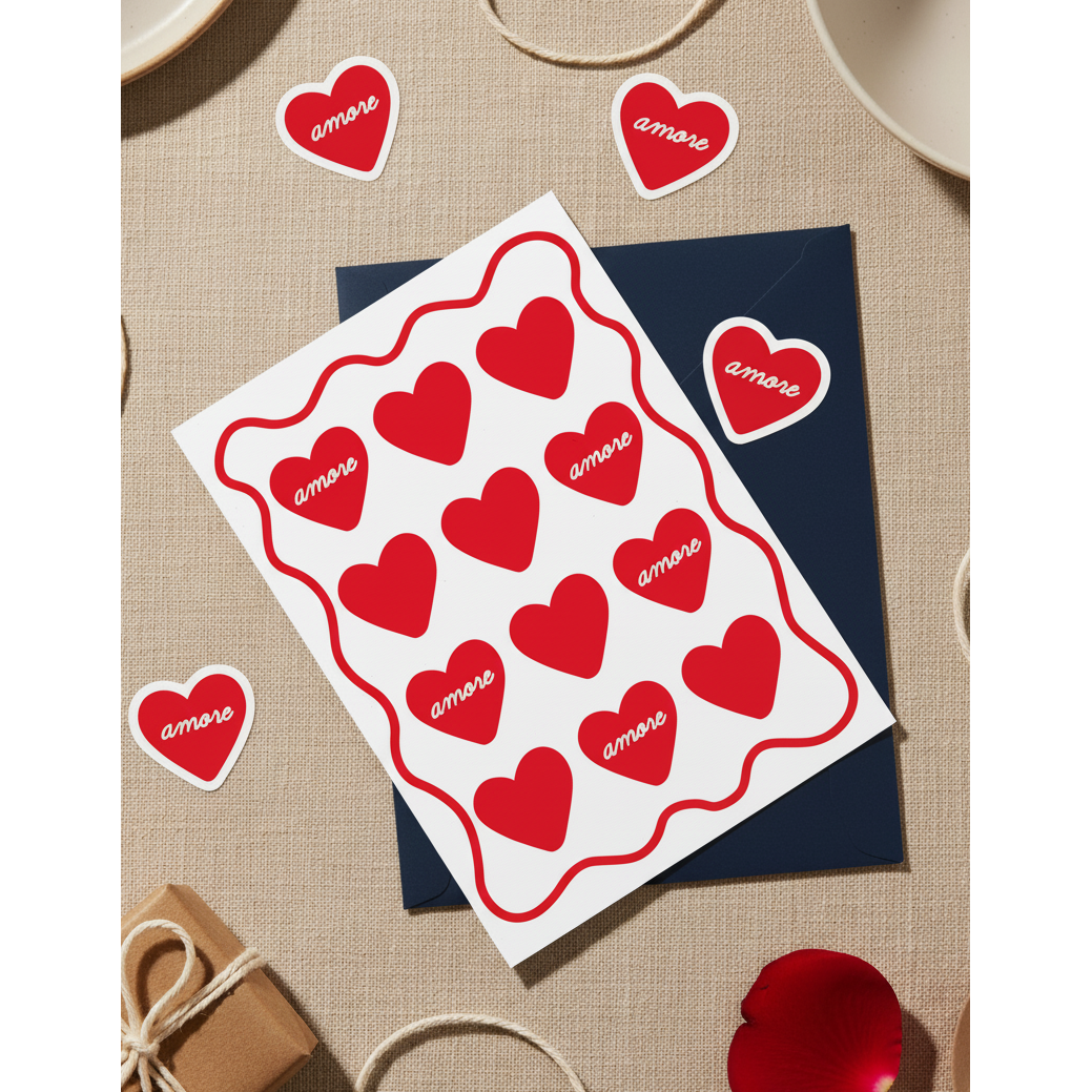 Carte de voeux coeur