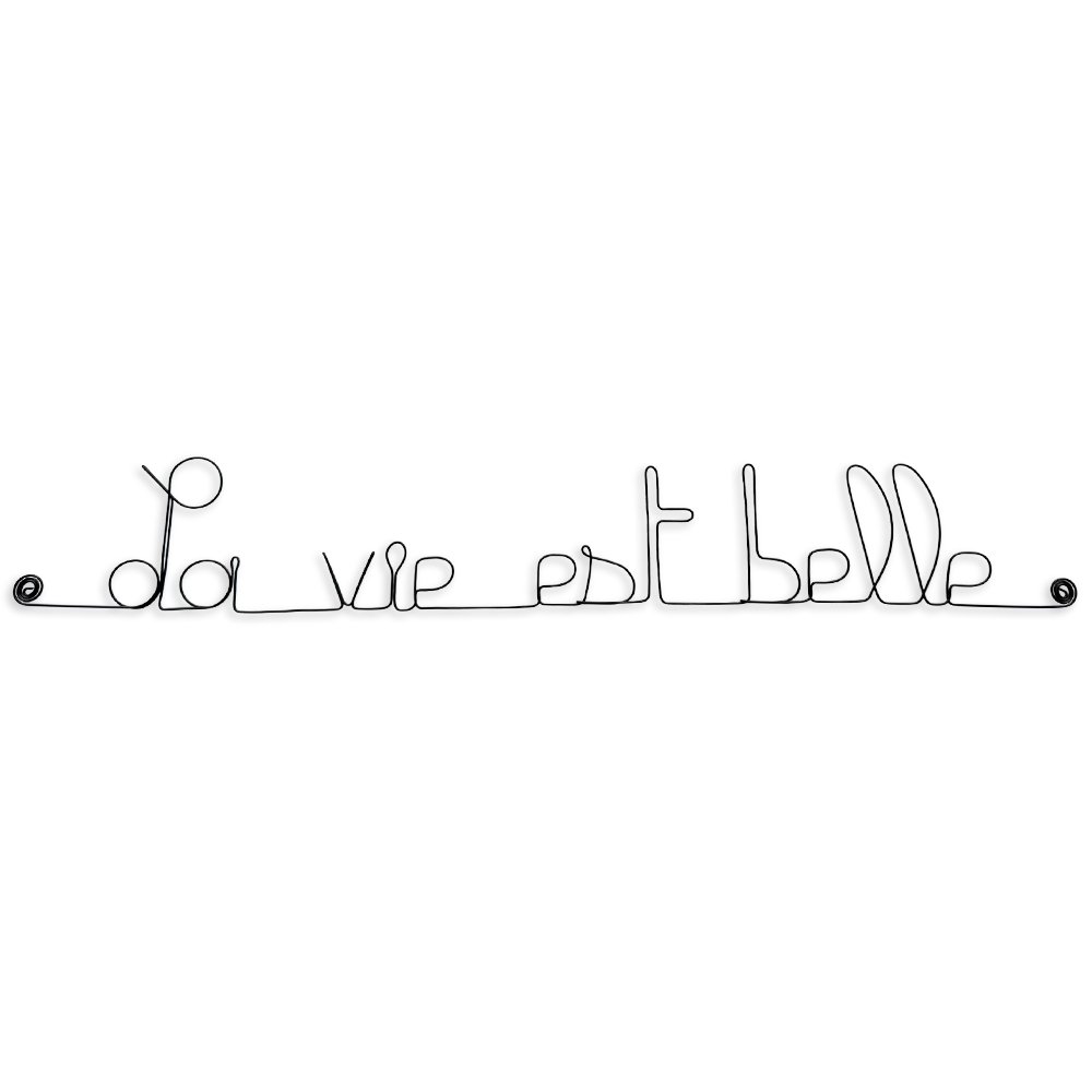 Life is beautiful – Wire wall decoration Best-Seller - Home décor - Handmade