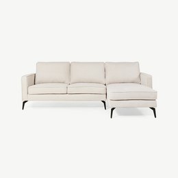 Bento-Ecksofa, beiges Leinen