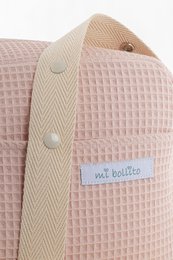 Bolso para carrito de bebé. Bolsa organizadora práctica, elegante y multifuncional de gran capacidad. Producto fabricado en España.