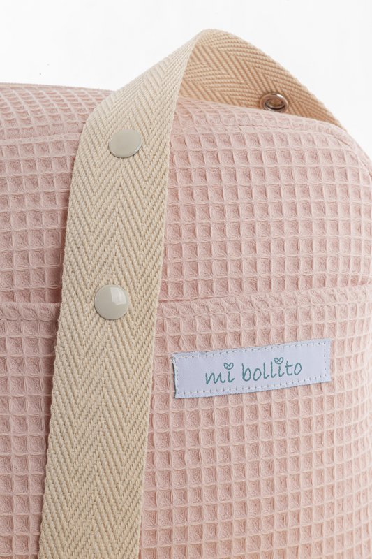 Bolso para carrito de bebé. Bolsa organizadora práctica, elegante y multifuncional de gran capacidad. Producto fabricado en España.