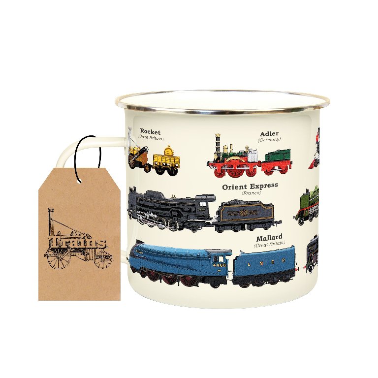 Geschenk Republik Mok Emaille - Emaille Becher - Zug