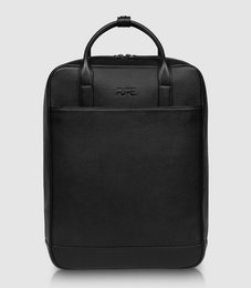 Black backpack with VEGA branding, made of durable material, suitable for everyday use or travel.