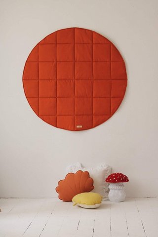 Runde Baumwollmatte „Red Fox“