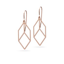 Oorbellen "Cubica" | Bronzen