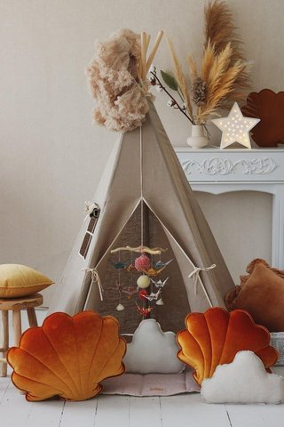 Tipi-Zelt „Naturleinen“