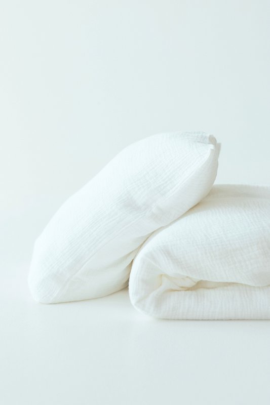 Tisu Baby Duvet Cover & Pillowcase, fløde