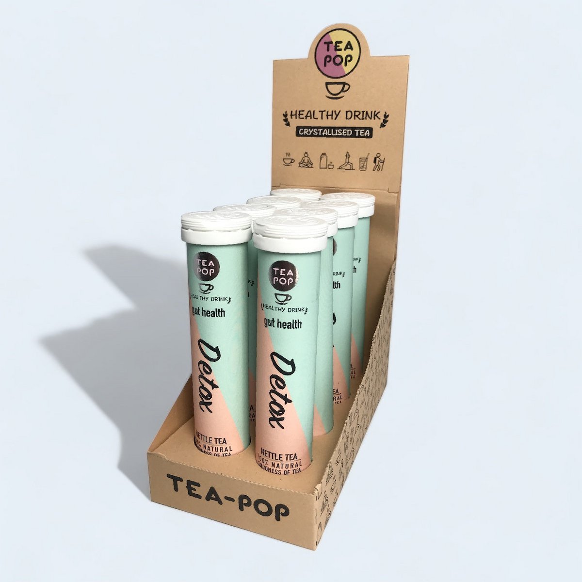 Detox Brennnessel-Tee-Pop, schnell gebrühter Gourmet-Tee (8er-Packung)