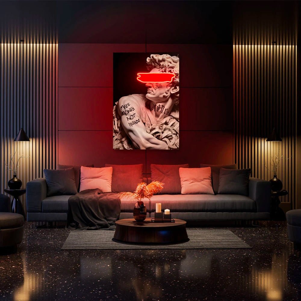Cesare Tattoo Money | Arte de pared LED