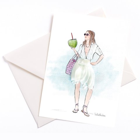 Karte mit Umschlag | Piña Colada