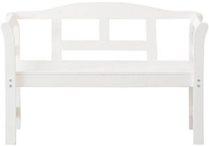 Tuinbank FSC grenen hout 113x40x75cm wit