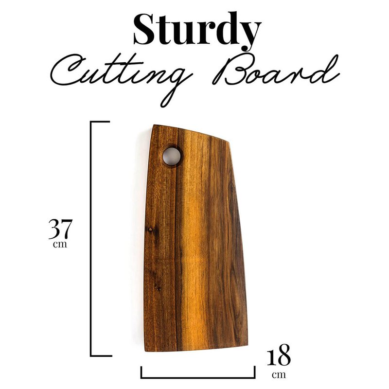 Planche à découper en bois Surf - Planche de service en bois de noyer massif