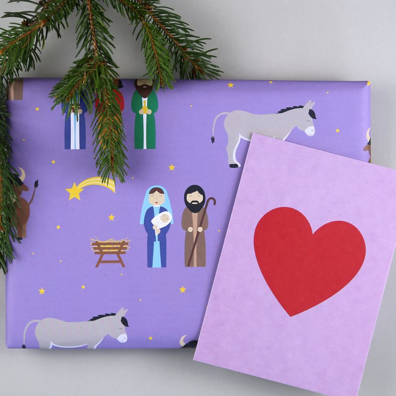 Papel de regalo Cuento de Navidad José