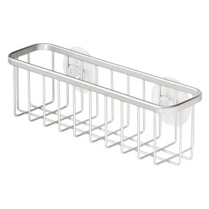 iDesign - Gia Gootsteen Caddy met Zuignap Extra Groot - Zilver