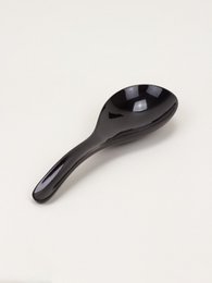 Rice spoon classic in black buffalo horn