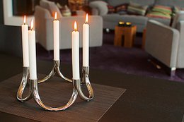Bow 2 pcs candle holder