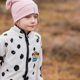 Fleecejacke Pippi Langstrumpf Weiß