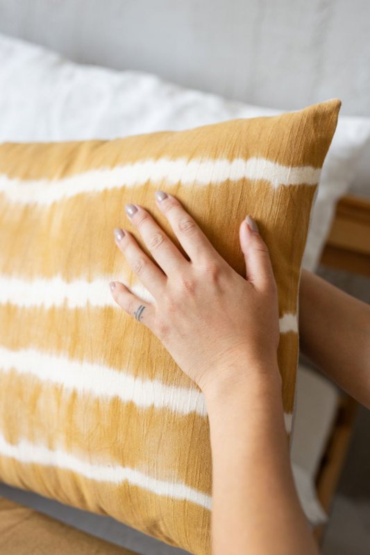 Set biancheria da letto Shibori - copripiumino 220 x 240 cm e due cuscini 40 x 80 cm | Acetosa