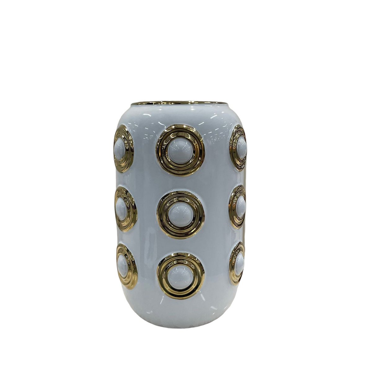 Vase doré à 3 cercles (CV11617-12-CA-205321-WIT)