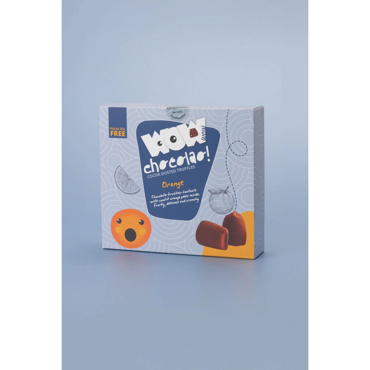 Trufas de Chocolate con Piel de Naranja Confitadas Caja XL 250g | Chocolate Cítrico