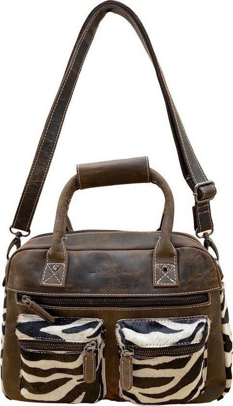 Brown Zebra Tas - Crossbody Ladies Bag im Cowboybag -Stil (Westsbag)