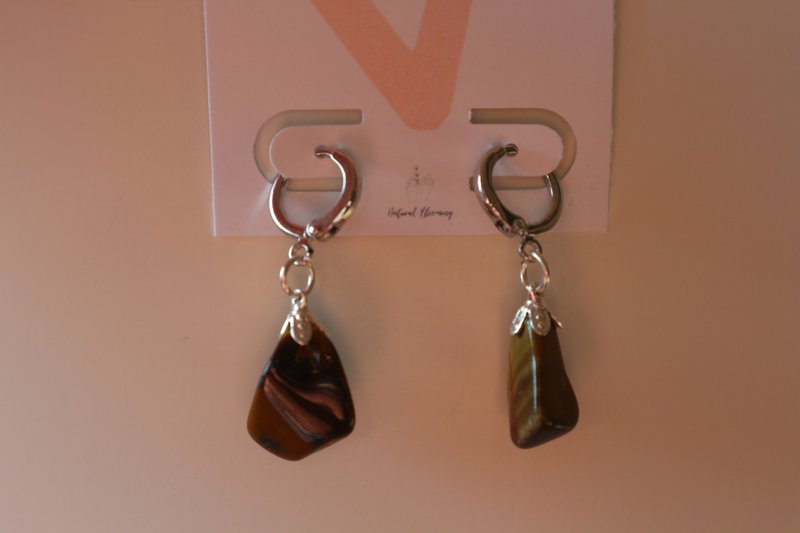 Boucles d'oreilles pierres précieuses - Argent