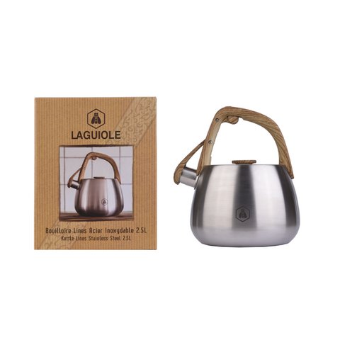 Laguiole stainless steel kettle 2.5 liters