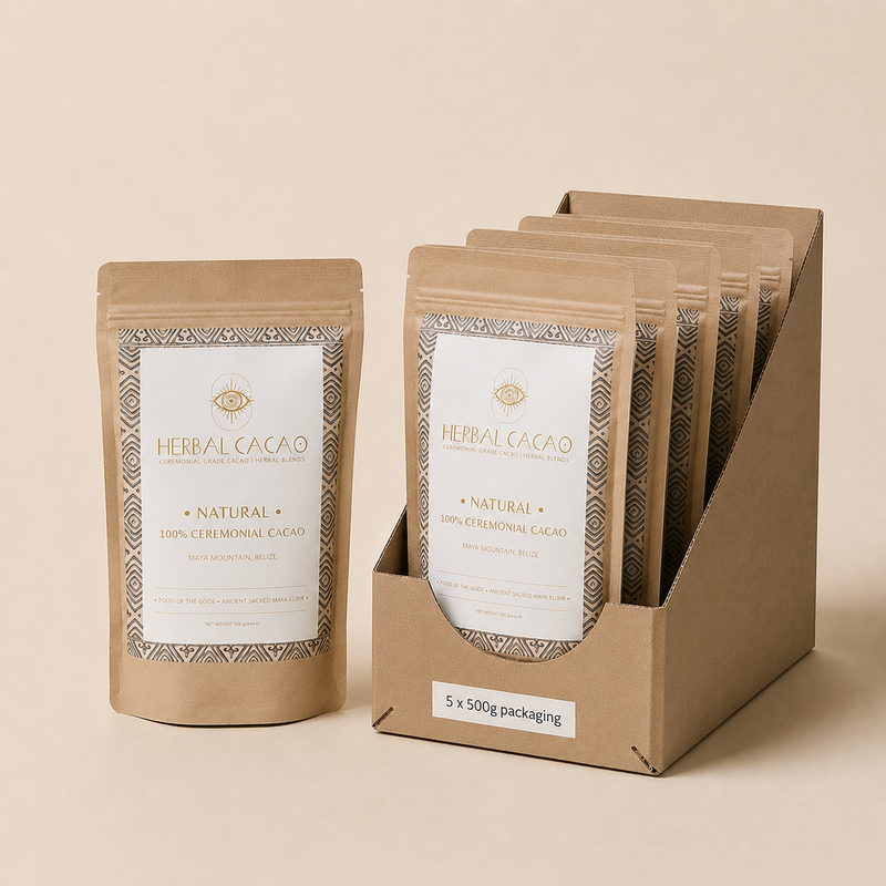 100% Ceremonial Cacao - Natural | 500gram (5 pieces)