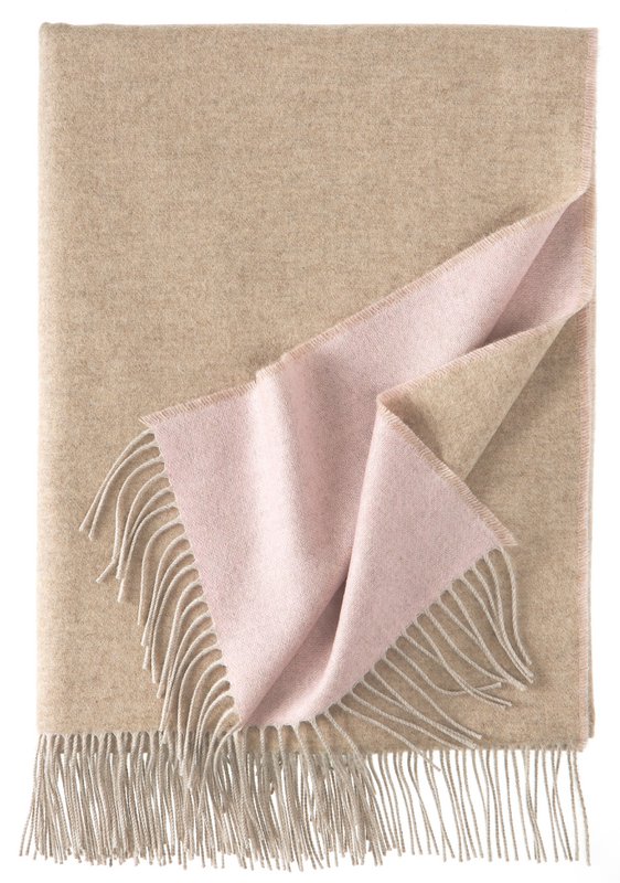 Plaid ALASSIO rosa-beige